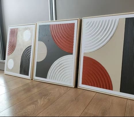 Down To Earth, 3pcs, 80*70cm